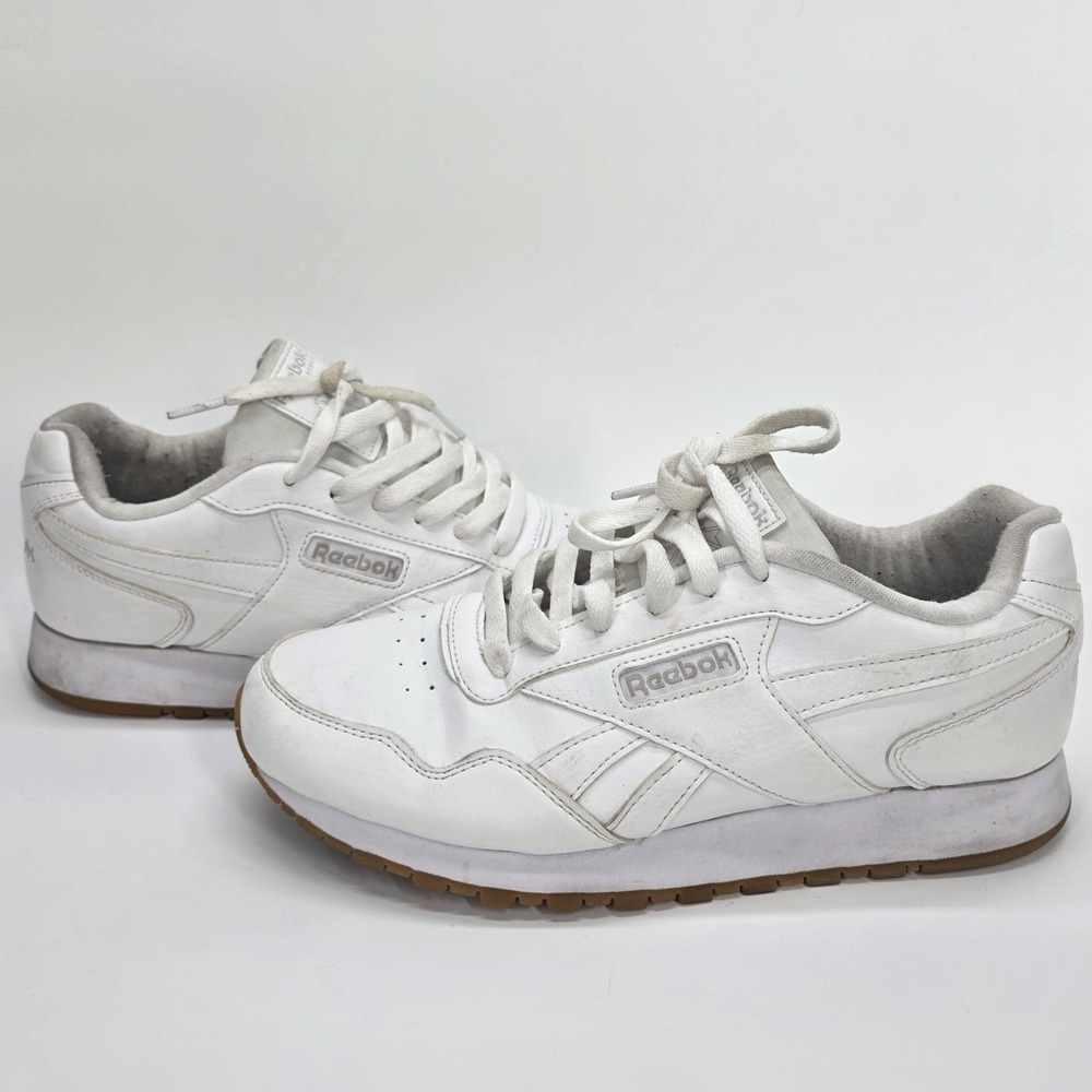 Reebok Harman Run Sneakers White Classic Leather Retro Shoes Womens 8.5 CM9940